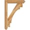 Ekena Millwork Merced Arts and Crafts Rough Sawn Bracket w/ Offset Brace, Western Red Cedar, 6"W x 28"D x 40"H BKT0604X28X40MRC03RWR - alternate 4
